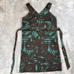 Banana Republic Women's Size 2 V-Neck Abstract Print Sleeveless Dress